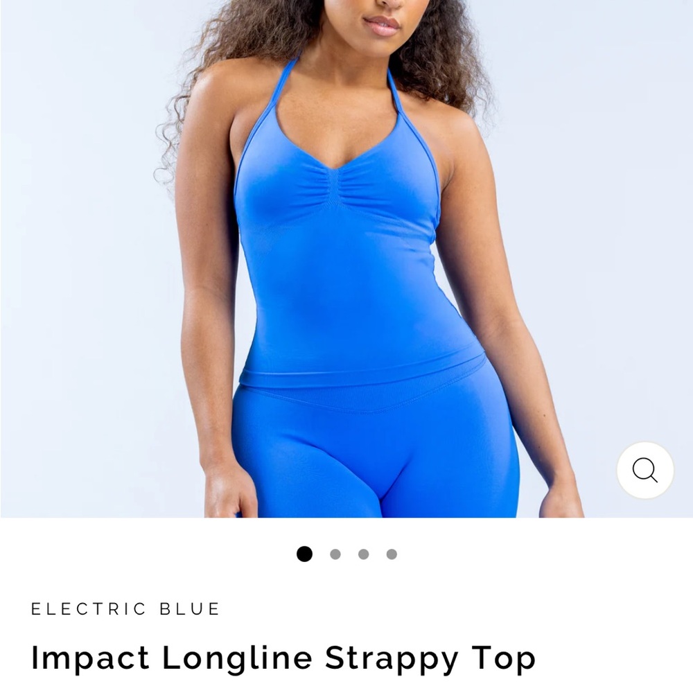 Dfyne electric blue Impact Longline Strappy Top *Sold Out* Brand new 
S